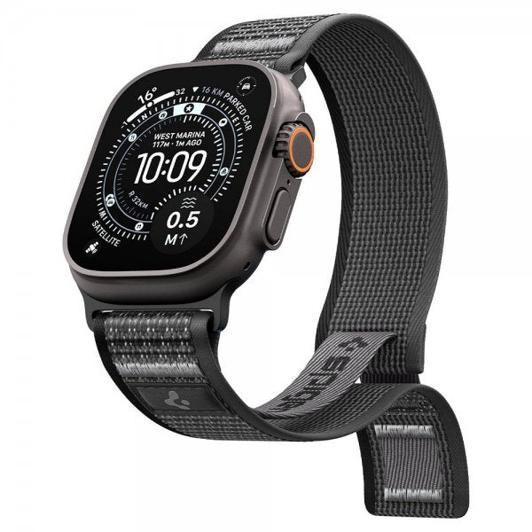 Spigen Apple Watch 44/45/46mm/Ultra 49mm Rem Athlex Air 2 Active Sort Grå