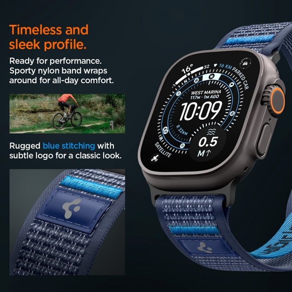 Spigen Apple Watch 44/45/46mm/Ultra 49mm Rem Athlex Air 2 Active Navy