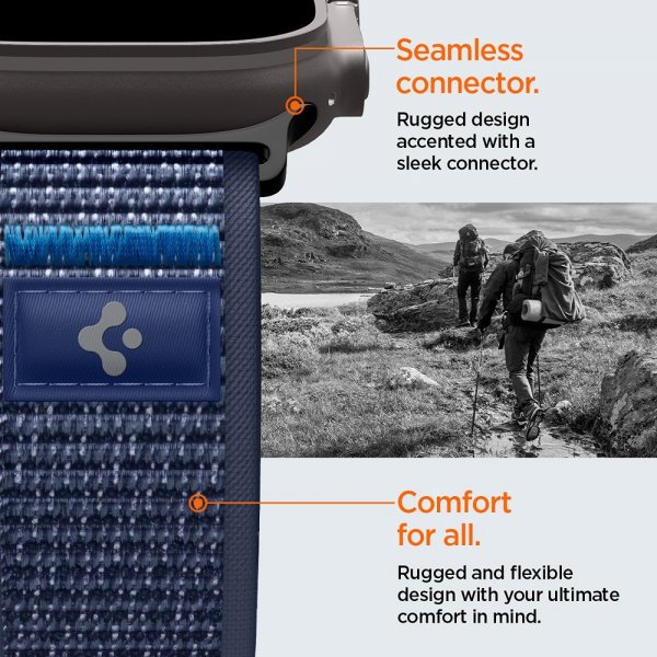 Spigen Apple Watch 44/45/46mm/Ultra 49mm Rem Athlex Air 2 Active Navy