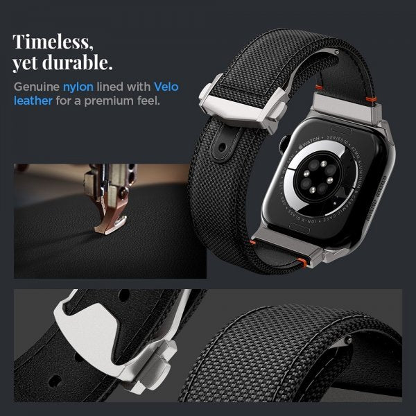 Spigen Apple Watch 44/45/46mm/Ultra 49mm Rem Classic Fit Sort