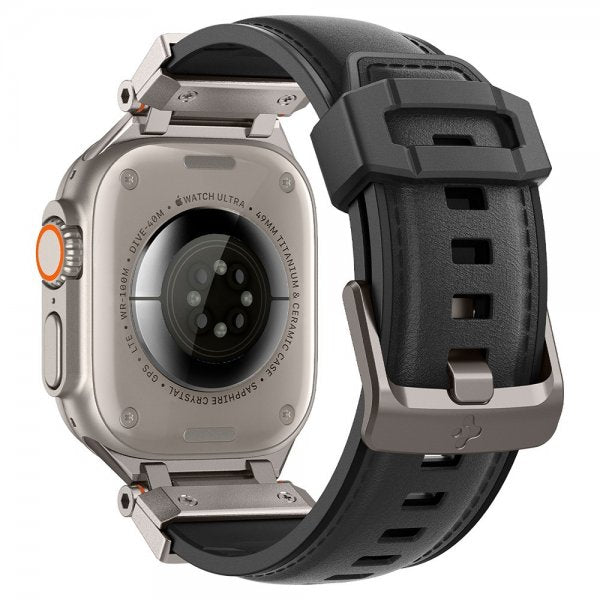 Spigen Apple Watch 44/45/46mm/Ultra 49mm Rem DuraPro Armor PU Sort