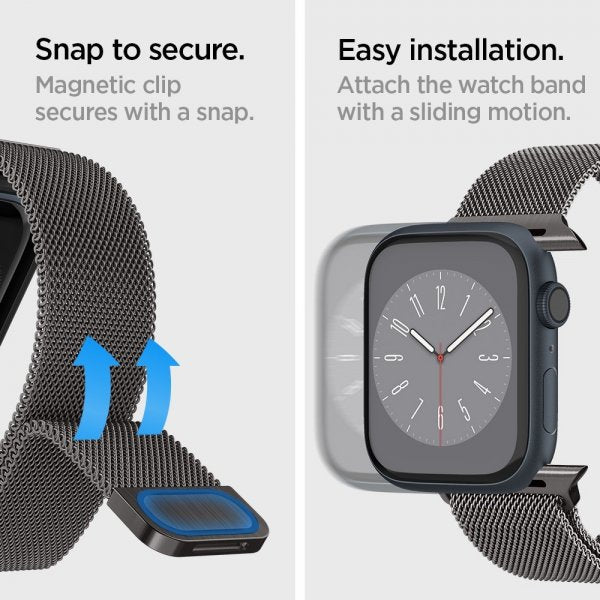 Spigen Apple Watch 44/45/46mm/Ultra 49mm Rem Metal Fit Graphite