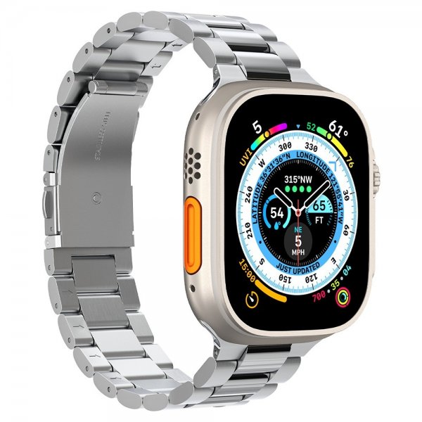 Spigen Apple Watch 44/45/46mm/Ultra 49mm Rem Modern Fit 316L Sølv