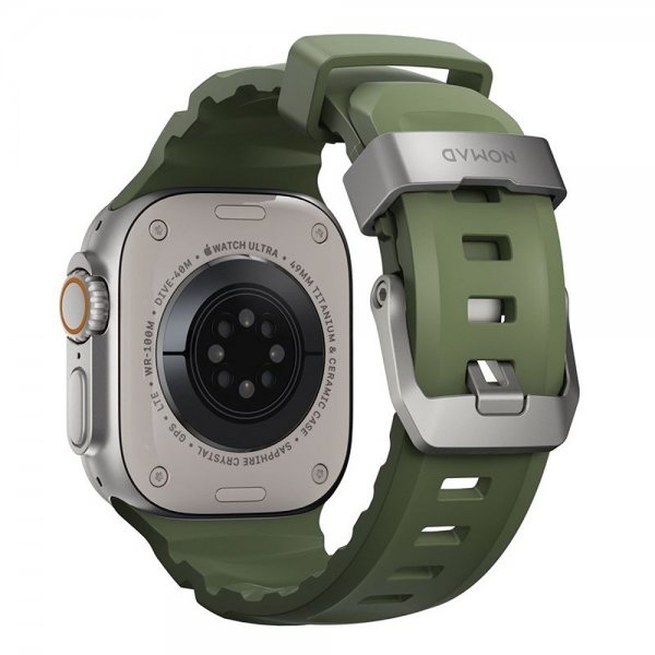 Nomad Apple Watch 44/45/46mm/Ultra 49mm Rem Rocky Point Natural Forest