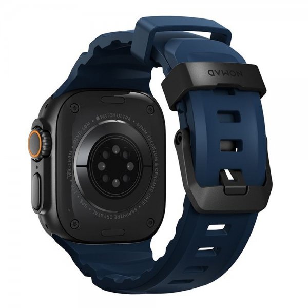 Nomad Apple Watch 44/45/46mm/Ultra 49mm Armbånd Rocky Point Sort Atlantic