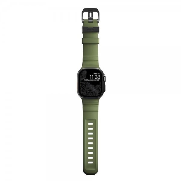 Nomad Apple Watch 44/45/46 mm/Ultra 49 mm urrem Rocky Point Sort Forest