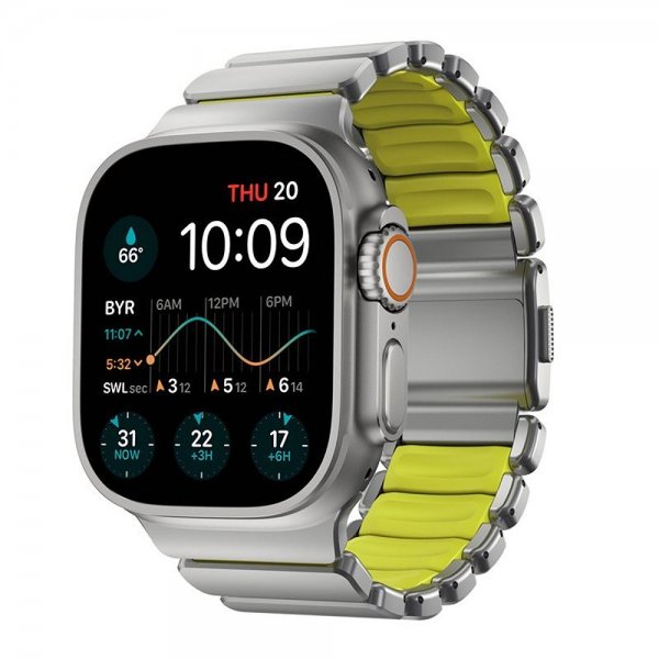 Nomad Apple Watch 44/45/46mm/Ultra 49mm Rem Stratos Band Natural Volt