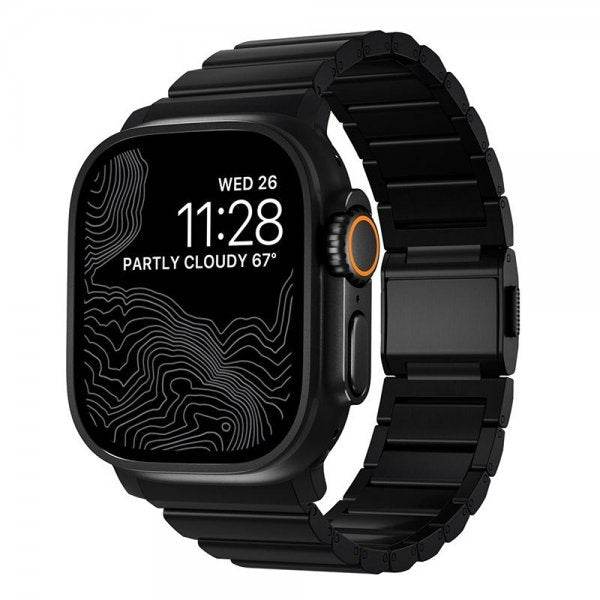 Nomad Apple Watch 44/45/46mm/Ultra 49mm Rem Titanium Band Sort