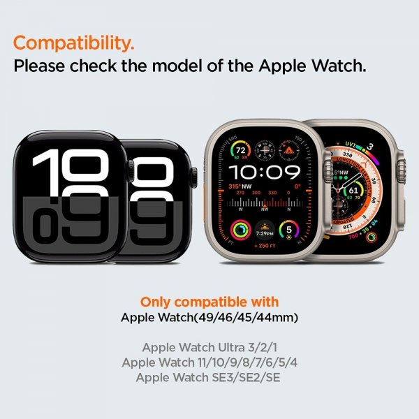 Spigen Apple Watch 44/45/46mm/Ultra 49mm Armbånd WBS2 Orange
