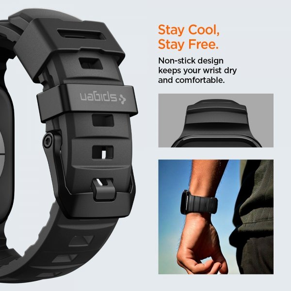 Spigen Apple Watch 44/45/46mm/Ultra 49mm Rem WBS2 Sort