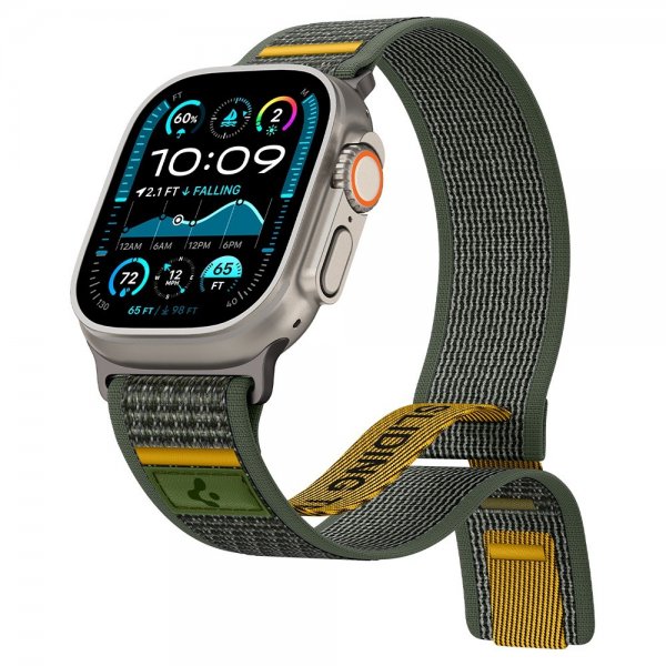 Spigen Apple Watch 44/45/46mm/Ultra 49mm Armbånd Athlex Air Active Green