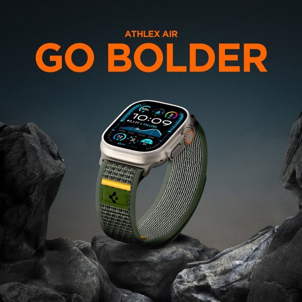 Spigen Apple Watch 44/45/46mm/Ultra 49mm Armbånd Athlex Air Active Green