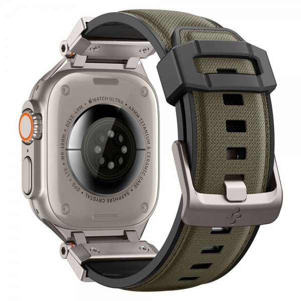 Spigen Apple Watch 44/45/46mm/Ultra 49mm Armbånd DuraPro Armor Military Green