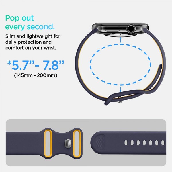 Spigen Apple Watch 44/45/46mm/Ultra 49mm Rem Nano Pop Blueberry Navy