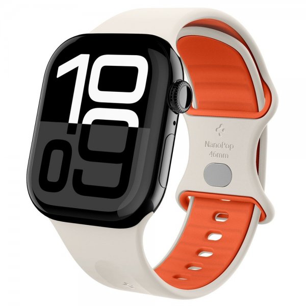 Spigen Apple Watch 44/45/46mm/Ultra 49mm Armbånd Nano Pop Orange Beige