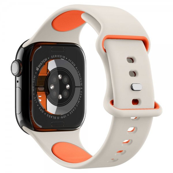Spigen Apple Watch 44/45/46mm/Ultra 49mm Armbånd Nano Pop Orange Beige