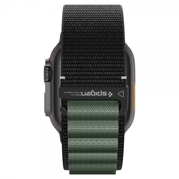 Spigen Apple Watch 44/45/46mm/Ultra 49mm Rem WBF1 Sort Grøn