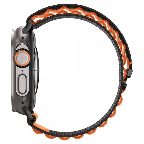 Spigen Apple Watch 44/45/46mm/Ultra 49mm Rem WBF1 Sort Orange