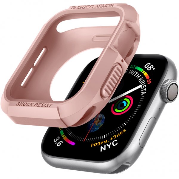 Spigen Apple Watch 44/45mm Cover Rugged Armor Rosaguld