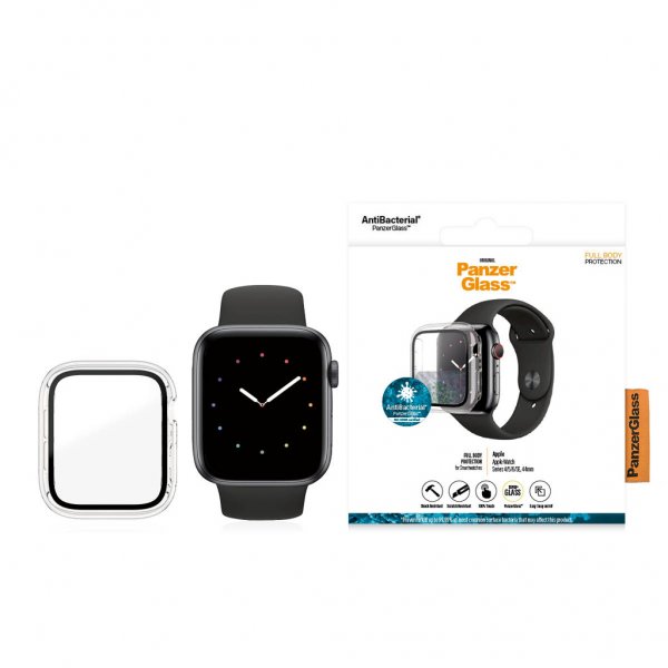 PanzerGlass Apple Watch 44mm (Series 4/5/6/SE) Cover med Skærmbeskyttelse Fuld Kropsbeskyttelse Klar