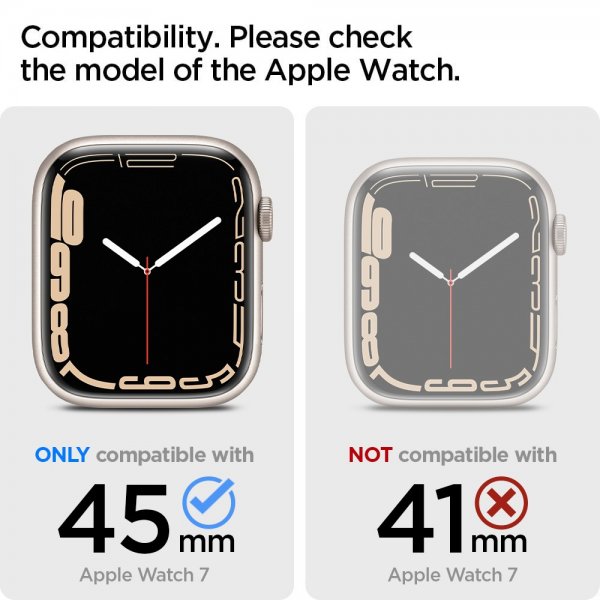Spigen Apple Watch 45mm Skal med Armbånd Liquid Air Pro Sort