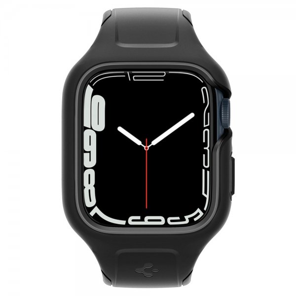 Spigen Apple Watch 45mm Skal med Armbånd Liquid Air Pro Sort