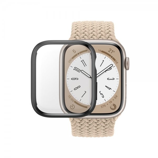 PanzerGlass Apple Watch 45mm Skal med Skærmbeskyttelse Full Body Protector D3O Sort