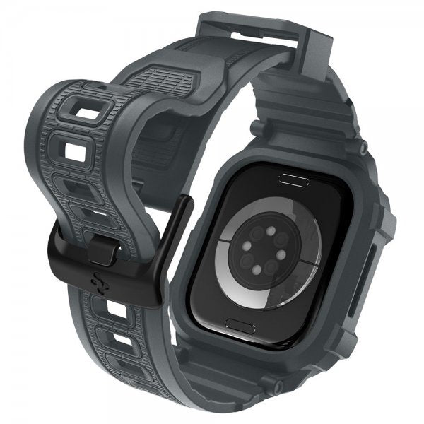 Spigen Apple Watch 46mm (Serie 10/11) Rem Rugged Armor Pro 2 Dark Gray