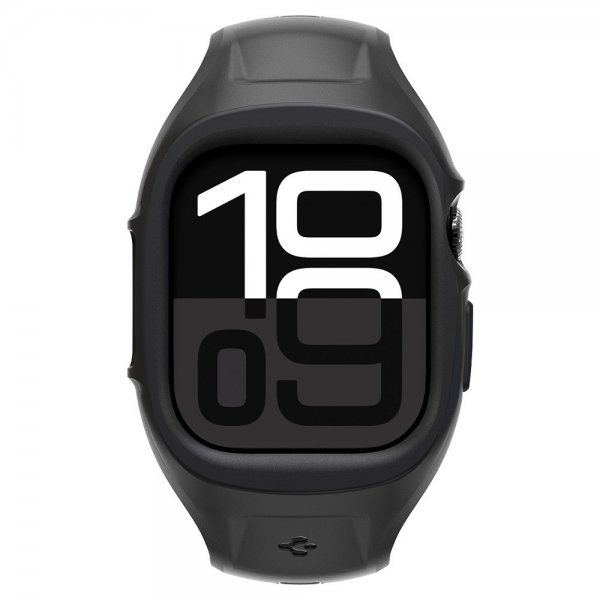 Spigen Apple Watch 46mm (Series 10/11) Cover med Rem Liquid Air Pro Mat Sort