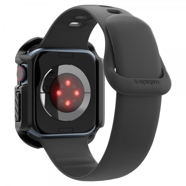 Spigen Apple Watch 46mm (Series 10/11) Cover med Skærmbeskyttelse Tough Armor Sort