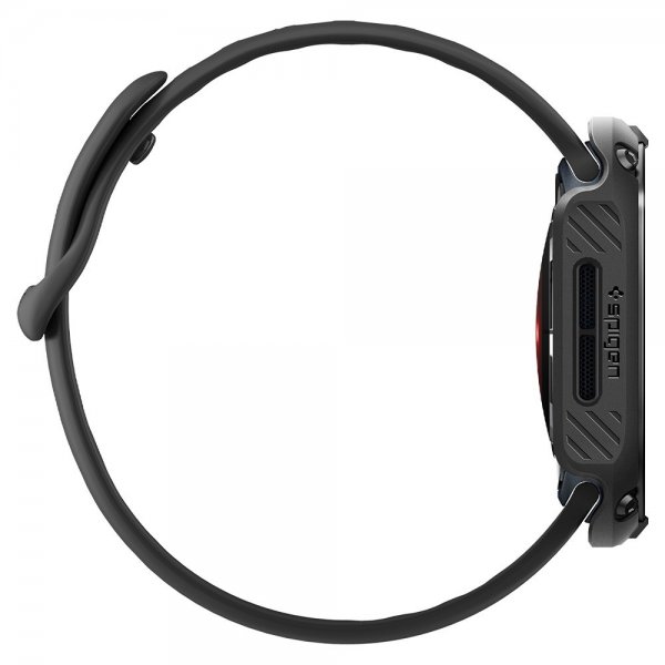 Spigen Apple Watch 46mm (Series 10/11) Cover med Skærmbeskyttelse Tough Armor Sort
