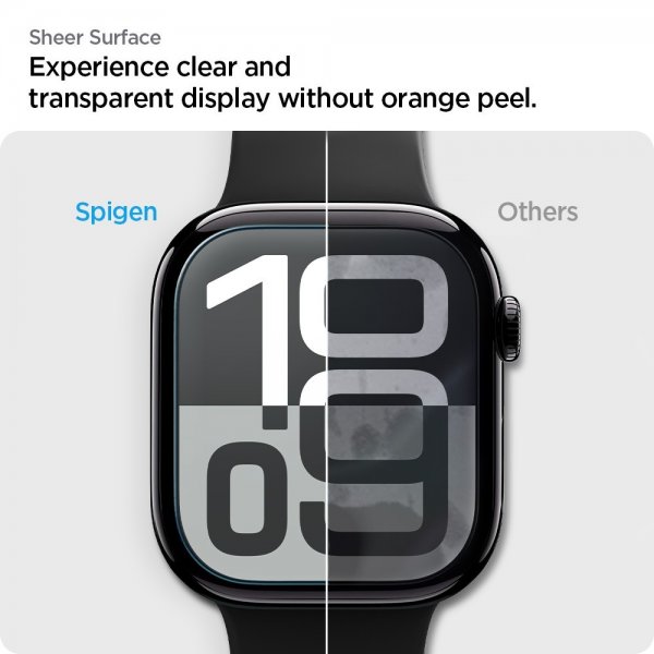 Spigen Apple Watch 46mm (Series 10/11) Skærmbeskyttelse EliteShield EZ Fit 2-pak