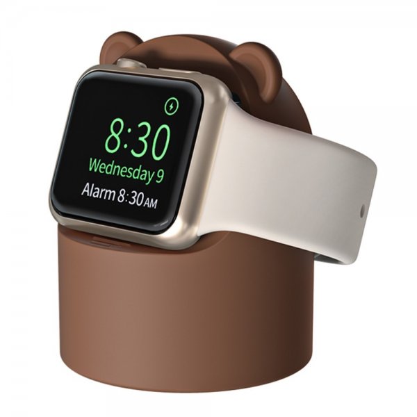 Apple Watch Holder til Oplader Bjørn Brun