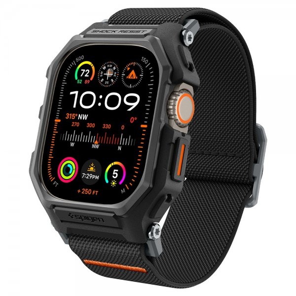 Spigen Apple Watch Ultra 49mm Rem og Cover Lite Fit Pro Matte Black