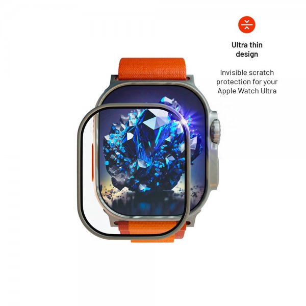 Fast Apple Watch Ultra 49mm Skærmbeskyttelse Safir