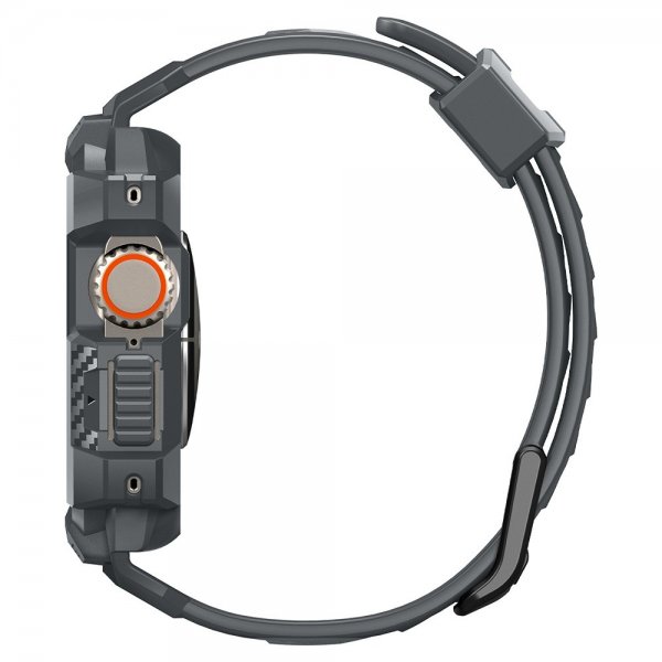 Spigen Apple Watch Ultra 49mm Rem og Cover Rugged Armor Pro Dark Gray