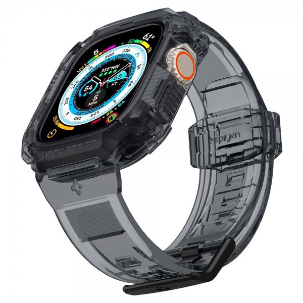 Spigen Apple Watch Ultra 49mm Rem og Cover Rugged Armor Pro Space Crystal