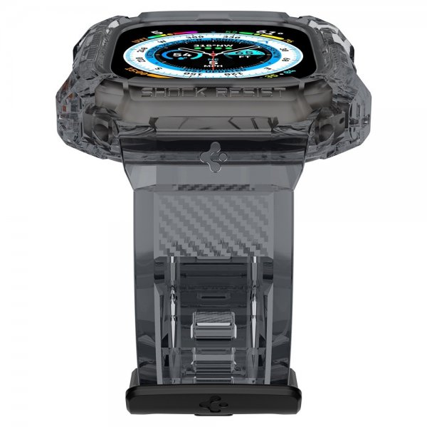 Spigen Apple Watch Ultra 49mm Rem og Cover Rugged Armor Pro Space Crystal