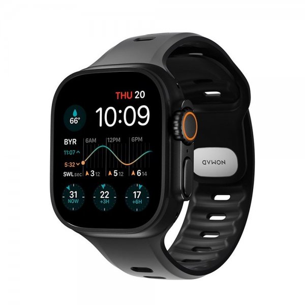 Nomad Apple Watch Ultra 49mm Armbånd Tempo Band Sort