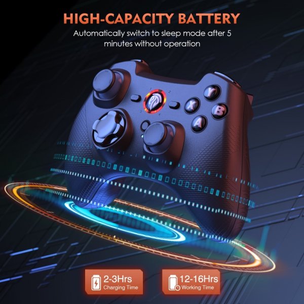 EasySMX Arion 9101 Trådløs Spilcontroller PS3/Android/PC Sort