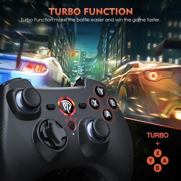 EasySMX Arion 9101 Trådløs Spilcontroller PS3/Android/PC Sort