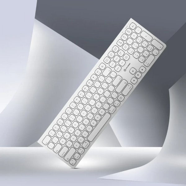 ALOGIC Trådløst Tastatur Echelon Bluetooth USB-C Genopladeligt Hvid