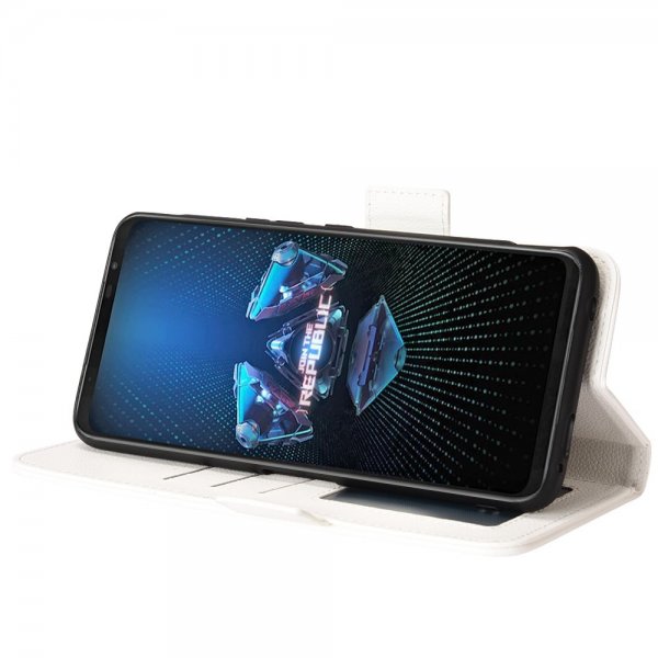 Asus ROG Phone 5 Cover Litchi Hvid