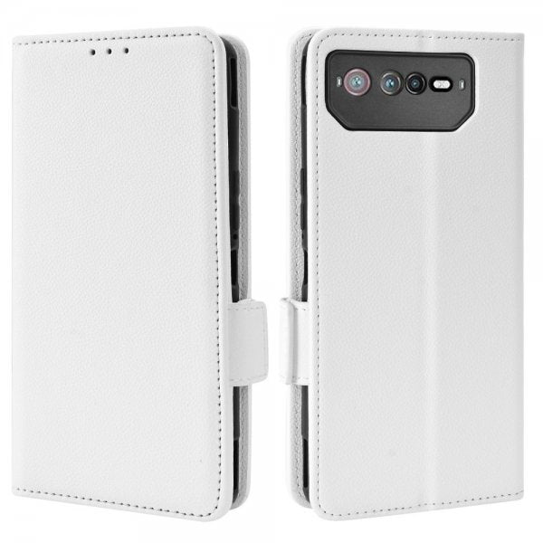 Asus ROG Phone 6/ROG Phone 6 Pro Cover Litchi Hvid
