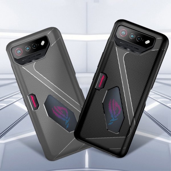 Asus ROG Phone 7 Cover med Tekstur Sort