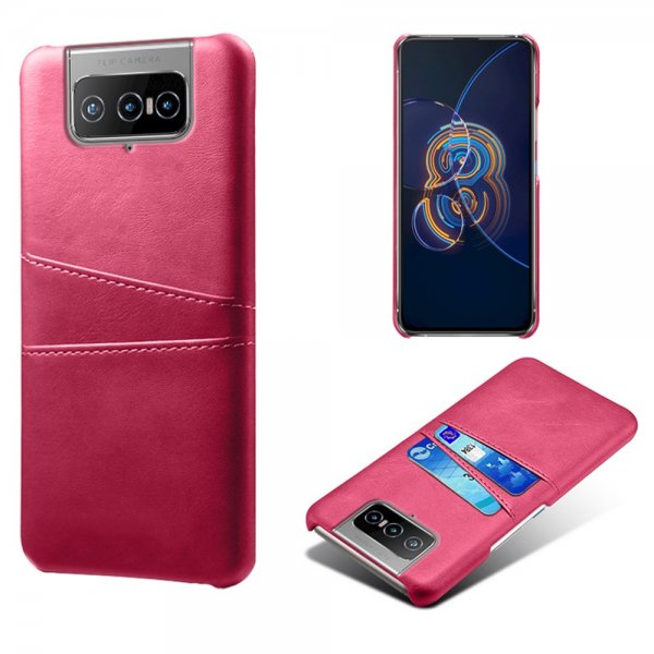 Asus Zenfone 8 Flip Cover To Kortlommer Magenta