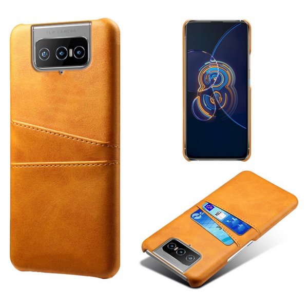 Asus Zenfone 8 Flip Cover To Kortlommer Orange