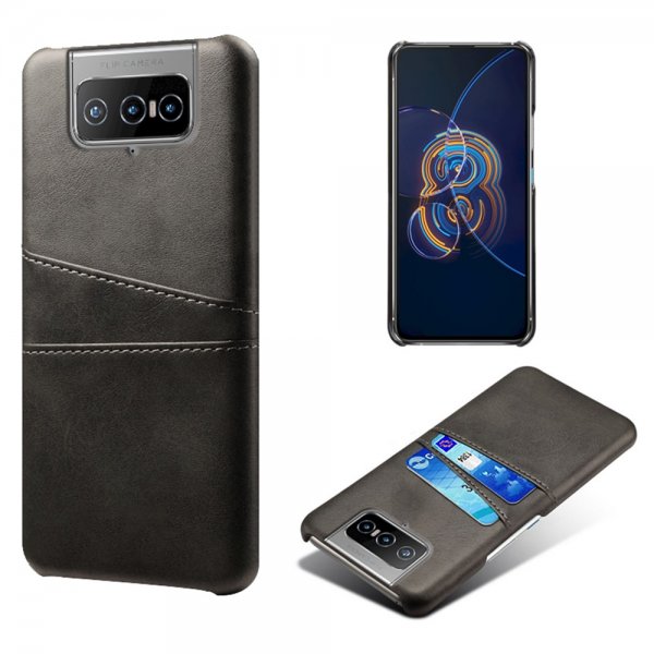 Asus Zenfone 8 Flip Cover To Kortlommer Sort