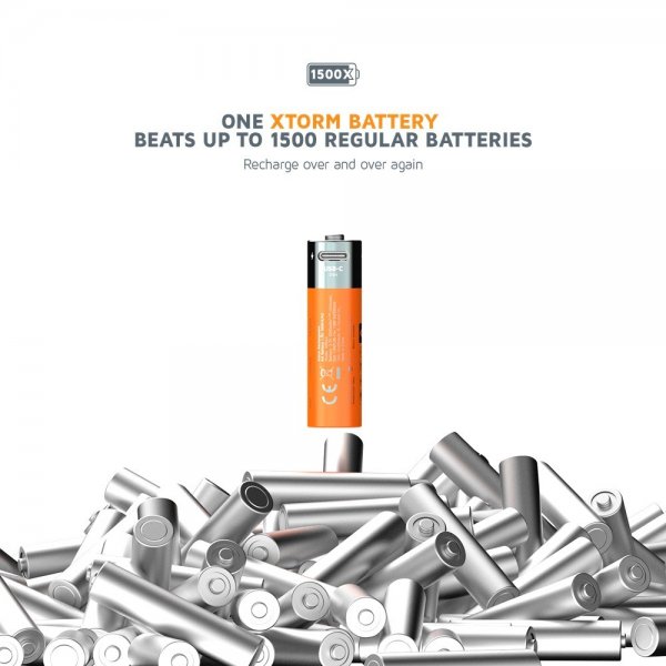 Xtorm Batteri AA Genopladelige USB-C 4-pak