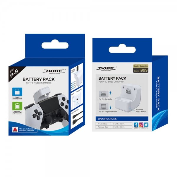 Dobe PlayStation 5 DualSense Batteripakke